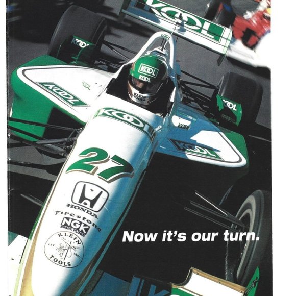 Kool Cigarette AD Drag Racing Car AD Klein 1990s  Vintage Print Ad - Picture 2 of 2